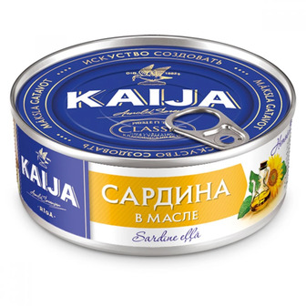 Сардина в олії Kaija ж/б ключ 240г