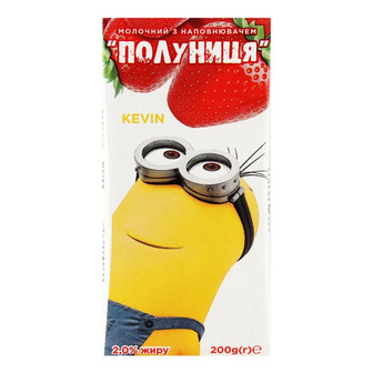 Коктейль молочний Люстдорф Despicable Me Полуниця, 2%, 200 г