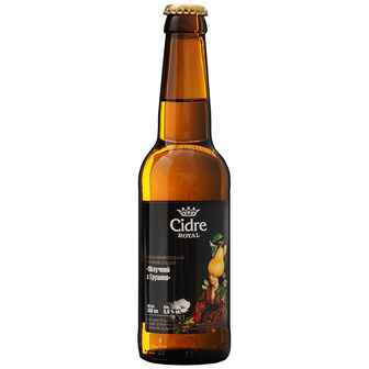 Сидр купажний солодкий Cidre Royal Яблучний з Грушею, 5%, 330 мл