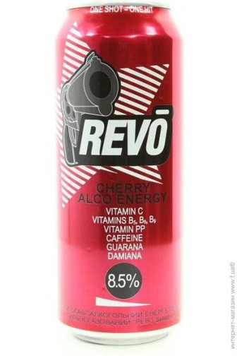 Слабоалкогольний напій Revo Вишня 8.5% 0.5 л