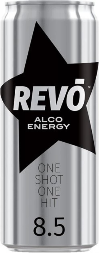 Слабоалкогольний енергетичний напій Revo Cherry Alco Energy 8.5%, 0.33 л