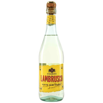 Вино ігристе Sizarini Lambrusco біле напівсолодке 8%, 750 мл