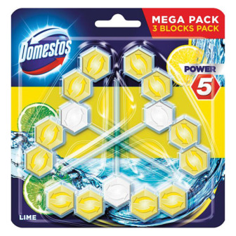 Туалетний блок Domestos Power 5 "Свіжість лайму"