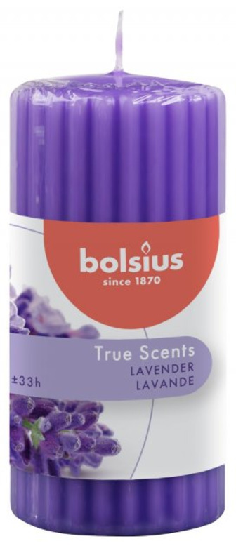 Свічка ароматична Bolsius True Scents Lawenda BOL-266777, 12х5.8 см