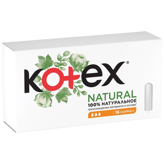 Тампони Kotex Organic Normal, 16 шт.