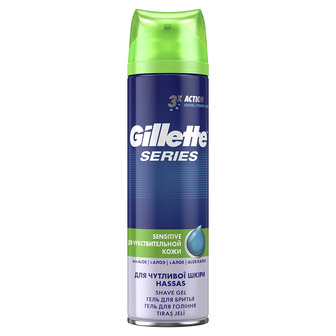 Гель для гоління Gillette Series Sensitive Skin для чутливої шкіри, 200 мл