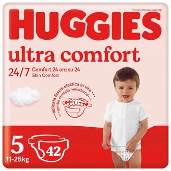 Підгузки Huggies Ultra Comfort 5 12-22 кг Jumbo, 42 шт.
