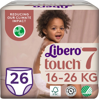 Підгузники-трусики Libero Touch Pants Розмір 7 (16-26 кг), 26 шт.