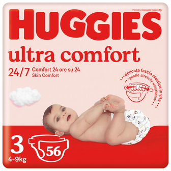 Підгузки Huggies Ultra Comfort 3 5-8 кг Jumbo, 56 шт.