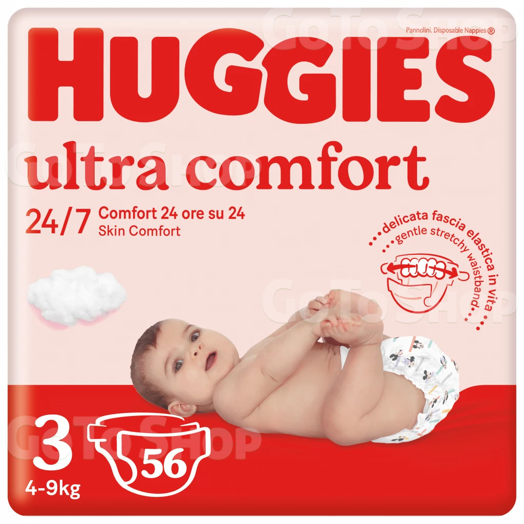 Підгузки Huggies Ultra Comfort 3 5-8 кг Jumbo, 56 шт.