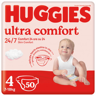 Підгузки Huggies Ultra Comfort 4 8-14 кг Jumbo, 50 шт.