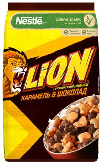 Готовий сухий сніданок Lion Пластівці з вітамінами та мінеральними речовинами 210 г