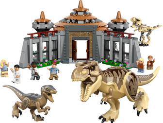 Конструктор LEGO Jurassic Park Центр відвідувачів: Атака тиранозавра й раптора