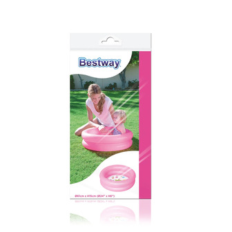Басейн надувний Bestway, рожевий, 61х15 см