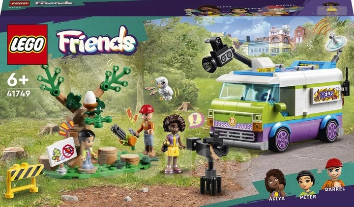 Конструктор LEGO Friends Фургон редакції новин 446 деталей (41749)