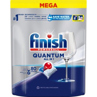 Таблетки для посудомийних машин Finish Quantum All in 1, 80 шт.