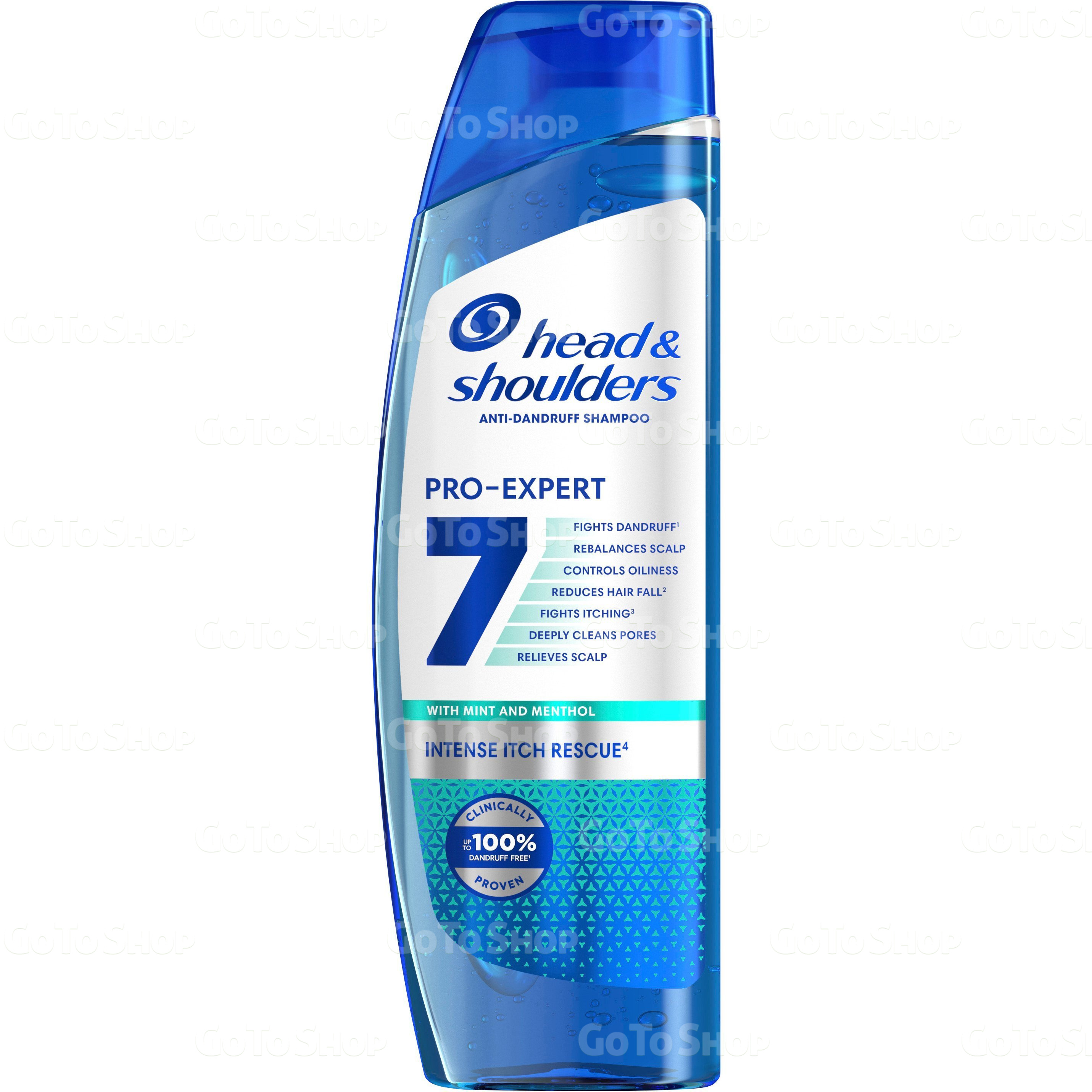 Шампунь проти лупи Head&amp;Shoulders Pro-Expert 7 Інтенсивний порятунок, з м`ятою та ментолом, 250 мл