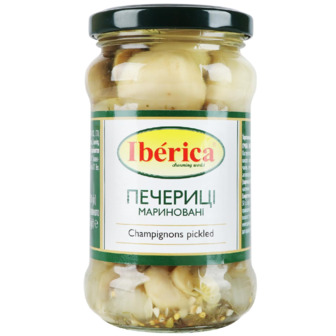 Гриби Iberica Champignons Pickled Печериці мариновані, 280 г