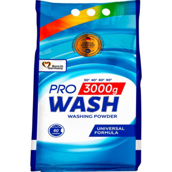 Порошок для прання Pro Wash Універсальний, 3 кг