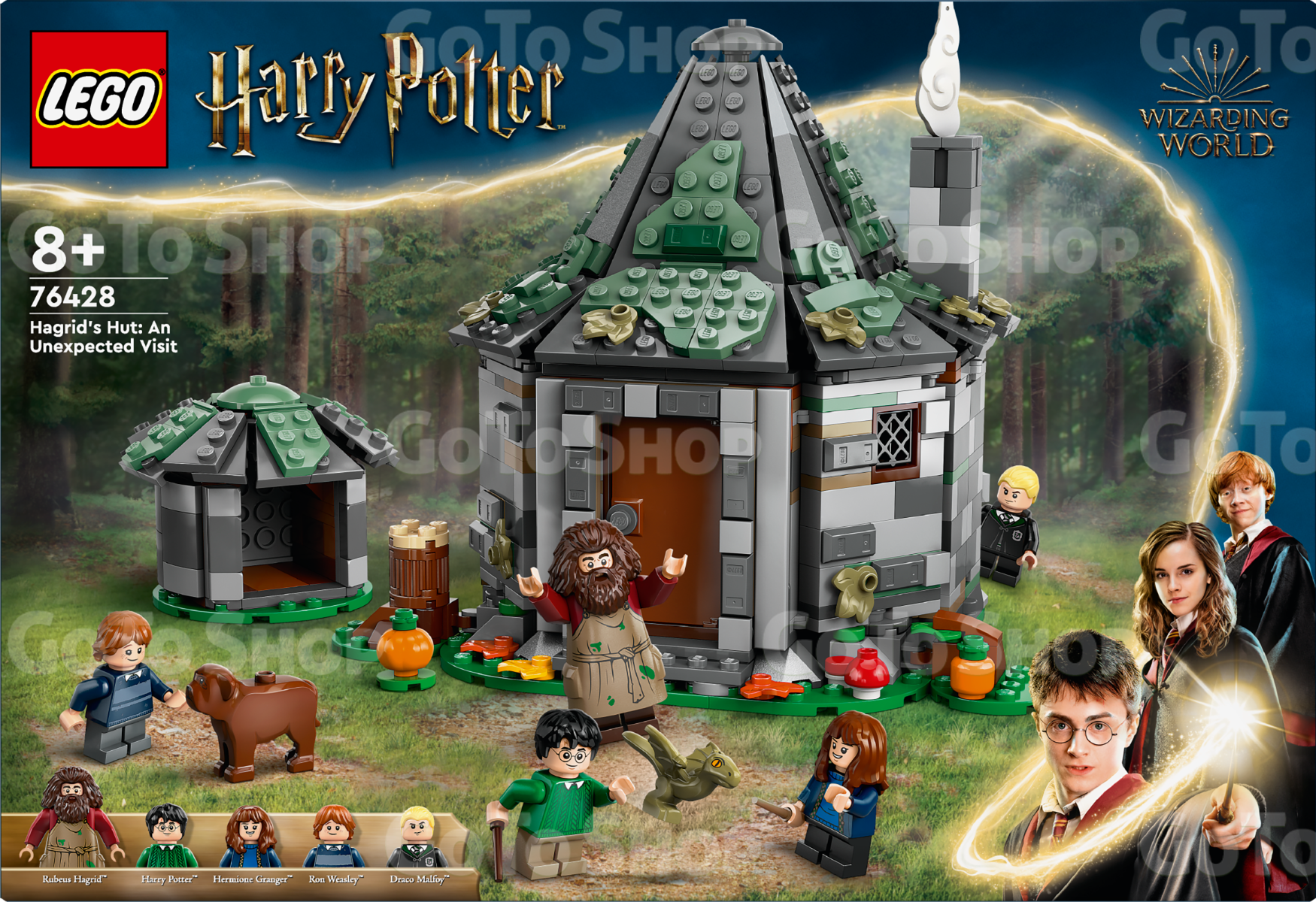 Конструктор LEGO Harry Potter Хатинка Геґріда: Несподівані гості 896 деталей (76428)