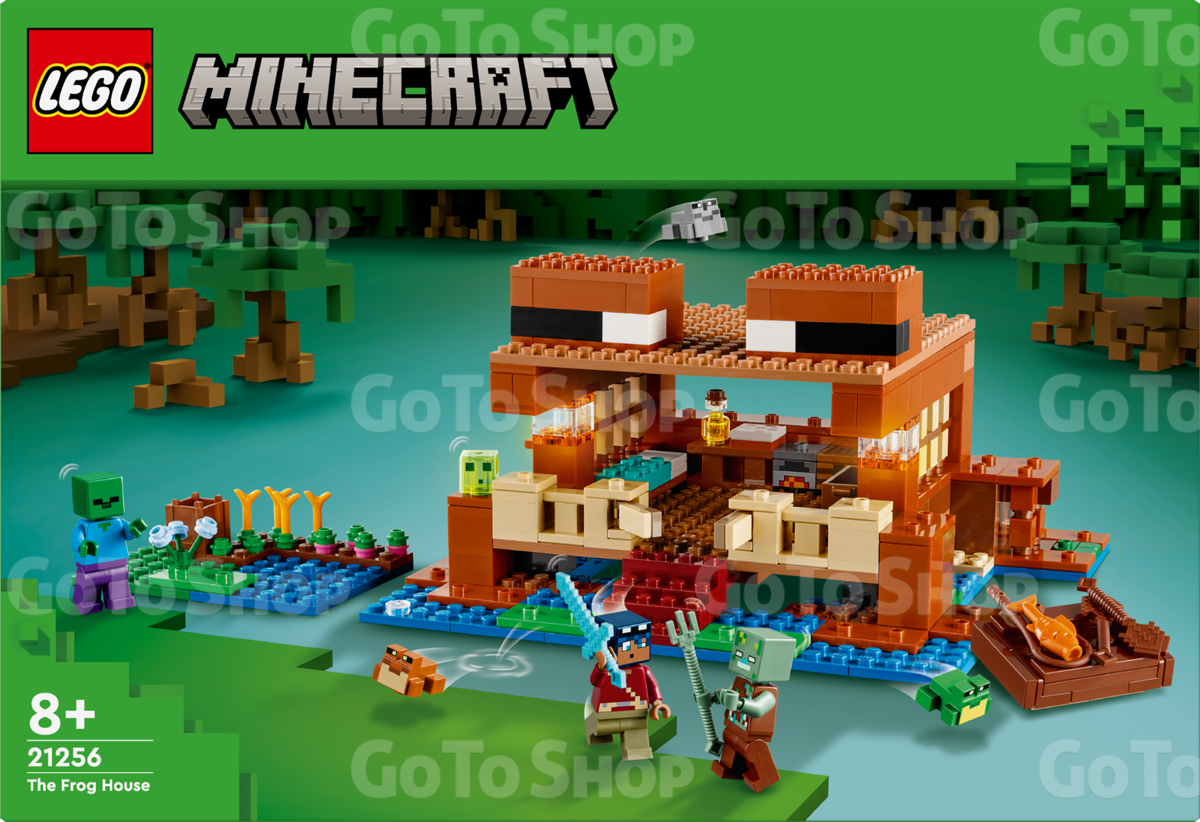 Конструктор LEGO Minecraft Будинок у формі жаби 400 деталей (21256)