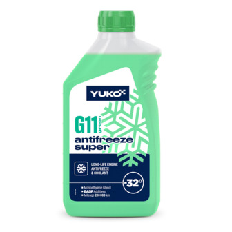 Охолоджуюча рідина Yuko Antifreeze -32 (Super G11 зелений), 1 л