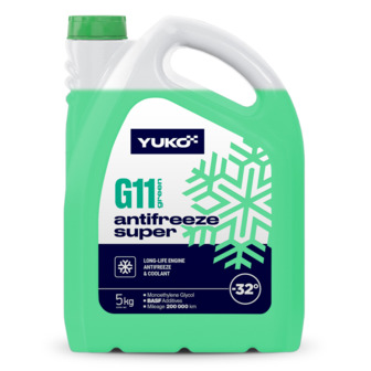 Охолоджуюча рідина Yuko Antifreeze -32 (Super G11 зелений), 5 л