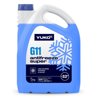 Охолоджуюча рідина Yuko Antifreeze -32 (Super G11 синій), 5 л