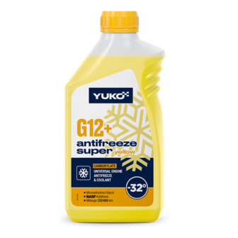 Охолоджуюча рідина Yuko Antifreeze -32 (Super G12+ жовтий), 1 л