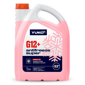 Охолоджуюча рідина Yuko Antifreeze -32 (Super G12+ червоний), 5 л