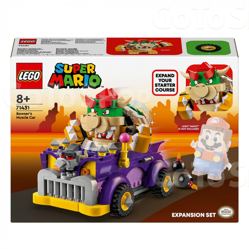 Конструктор LEGO Super Mario Маслкар Bowser. Додатковий набір 458 деталей (71431)