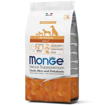 Сухий корм для собак Monge Dog All breeds Adult зі смаком качки, рису та картоплі 2.5 кг