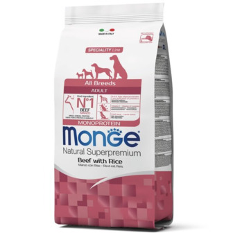 Сухий корм для собак Monge Dog All breeds Adult яловичина з рисом 2,5 кг