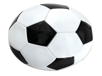 М'яч футбольний Auchan чорно-білий, розмір 5