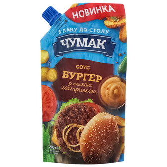 Соус Чумак Бургер, дой-пак, 200 г