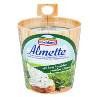 Сир творожний Хохланд Альметте 60% 150г із зеленню пл/у