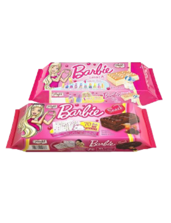 Бісквіт Freddi Barbie з какао-медом, з молочною начинкою