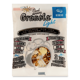 Гранола Good morning, Granola Light з кокосом 55г