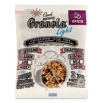 Гранола Good morning, Granola Light з сухофруктами 55г