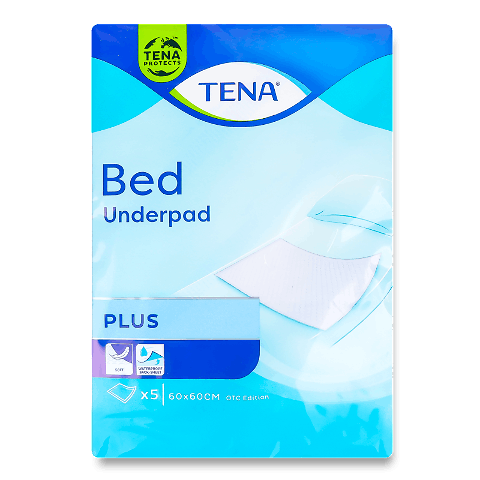 Пелюшки Tena Bed Plus 60X60 см 5шт/уп