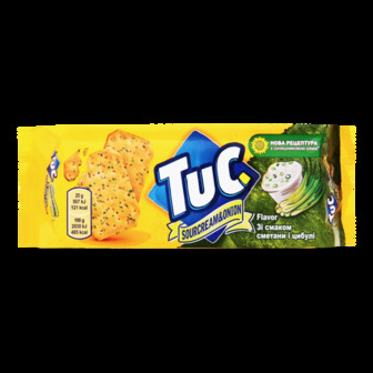 Крекер солоний сметана-цибуля Tuc 100г