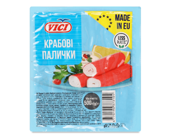 Крабові палички Vici охолоджені в/у, 500г