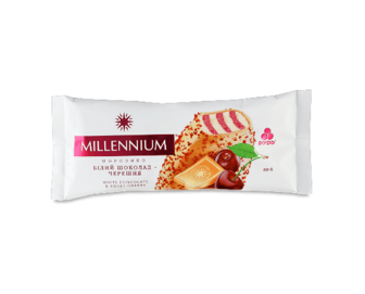 Морозиво Рудь Millenium білий шоколад-черешня, 80г (80г)