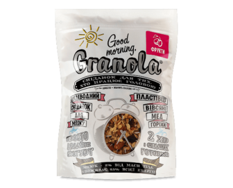 Сніданок готовий Good morning Granola з сухофруктами, 330г (330г)