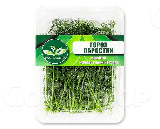 Мікрозелень Green Vitamin Горох зрізана, 50г