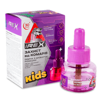 Рідина від комарів Irex Kids аромат ромашки 30 ночей 20мл