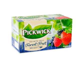 Чай чорний Pickwick ароматизований зі шматочками лісових ягід, 20*1,5г