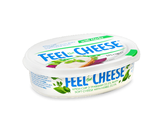 Сир Feel the Cheese вершковий з травами 22,5%, 175г