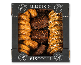 Печиво Biscotti Деліціо Мікс здобне пісочно-відсадне, 0,45кг