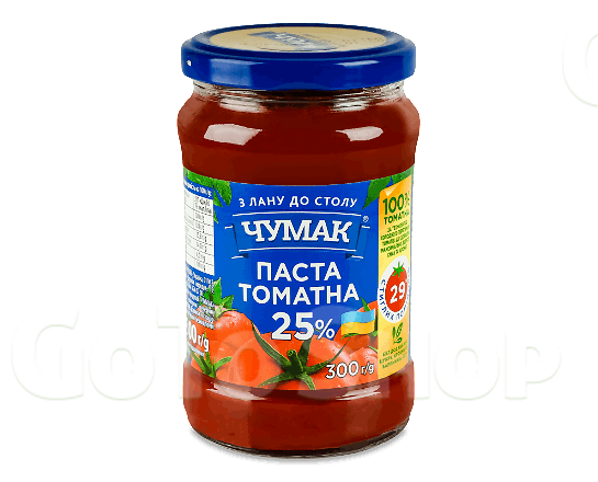 Паста томатна Чумак 25% с/б, 300г